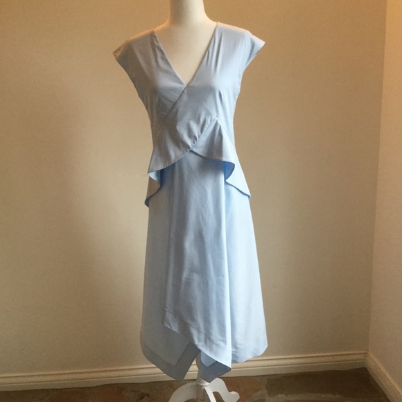 cos light blue dress